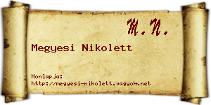 Megyesi Nikolett névjegykártya